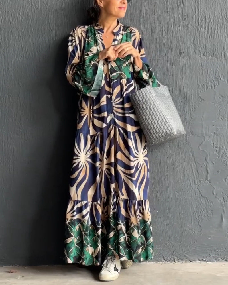 Luftiges Bedrucktes Urlaubskleid