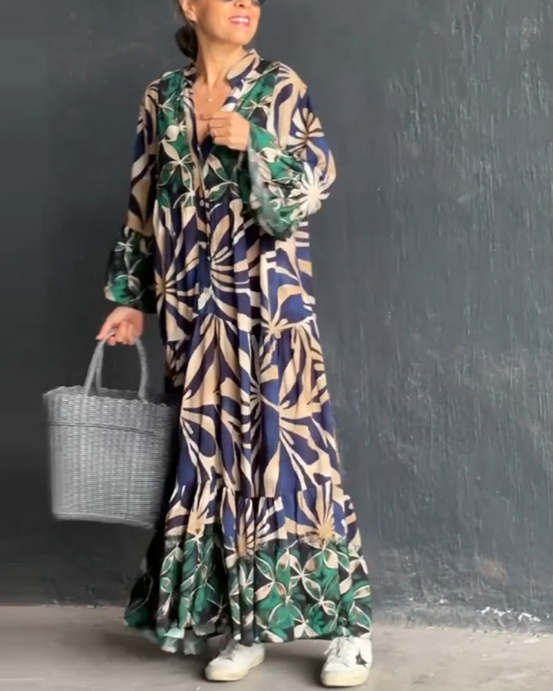 Luftiges Bedrucktes Urlaubskleid