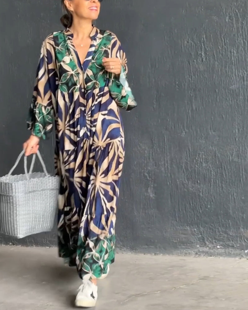 Luftiges Bedrucktes Urlaubskleid