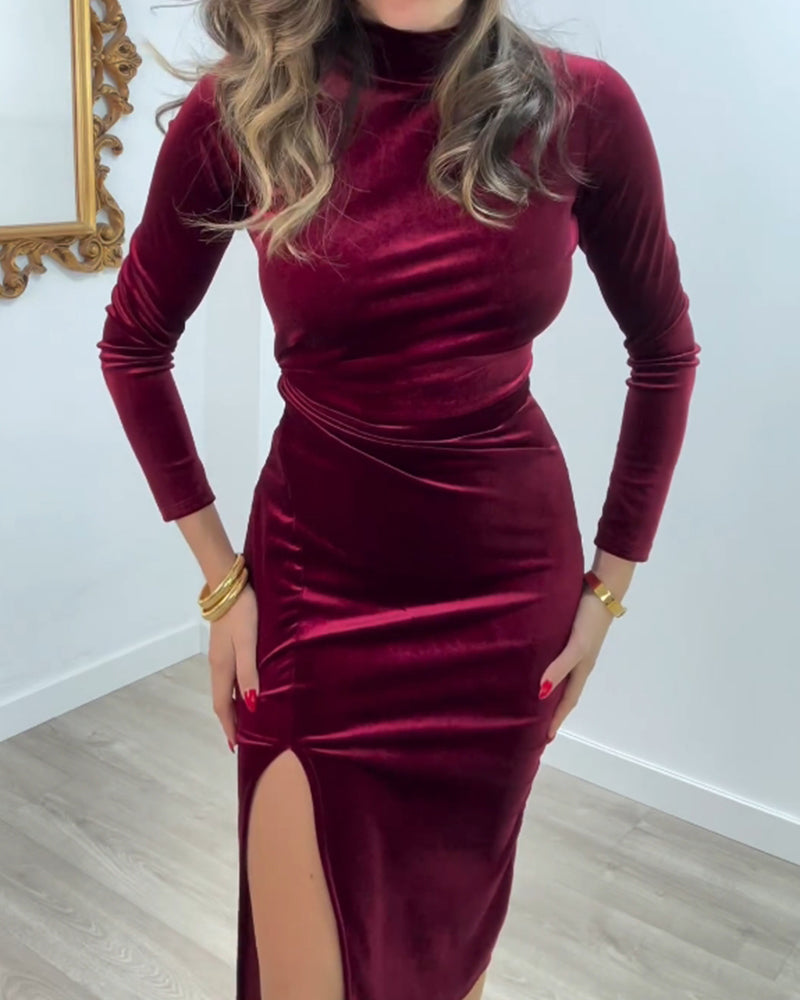 Abstraktes Muster Druck Freizeitkleid