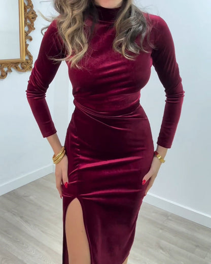 Abstraktes Muster Druck Freizeitkleid