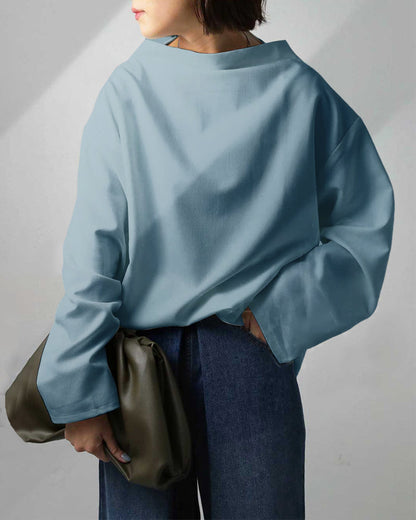 Lässige, lockere Bluse mit langen Ärmeln