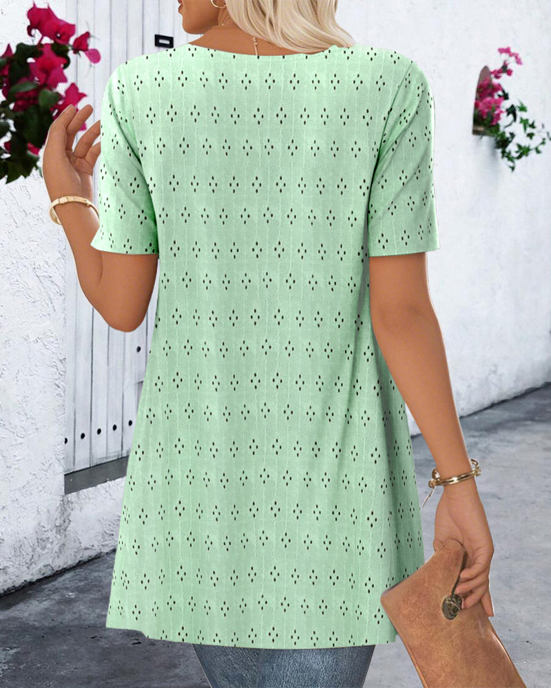 Falsche Zweiteilige Bedruckte Bluse