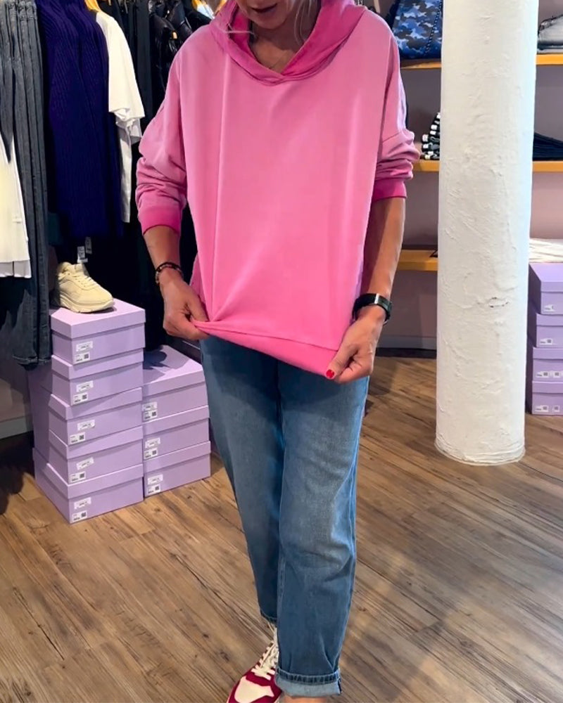 Gradientfarbiger lässiger Hoodie