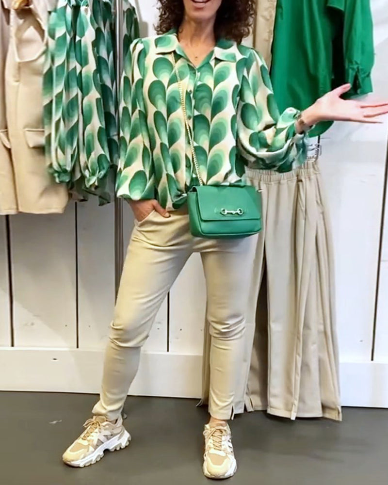 Reversbedruckte Pendelbluse