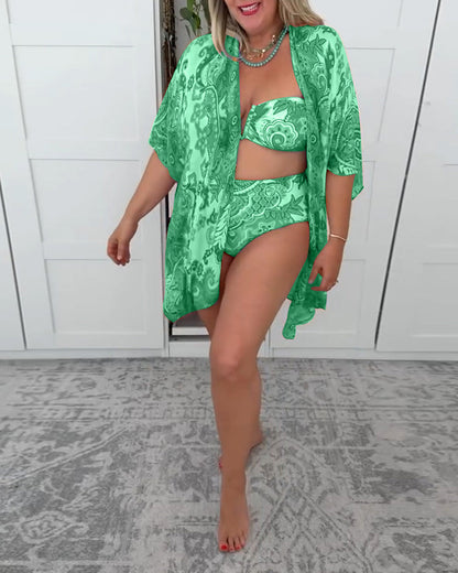 Dreiteiliges Urlaubs-Badeanzug