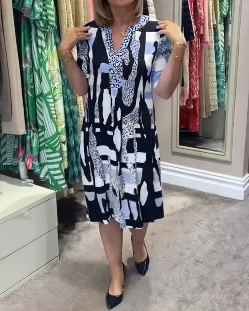 Damen Midi-Kleid im Leopardenmuster