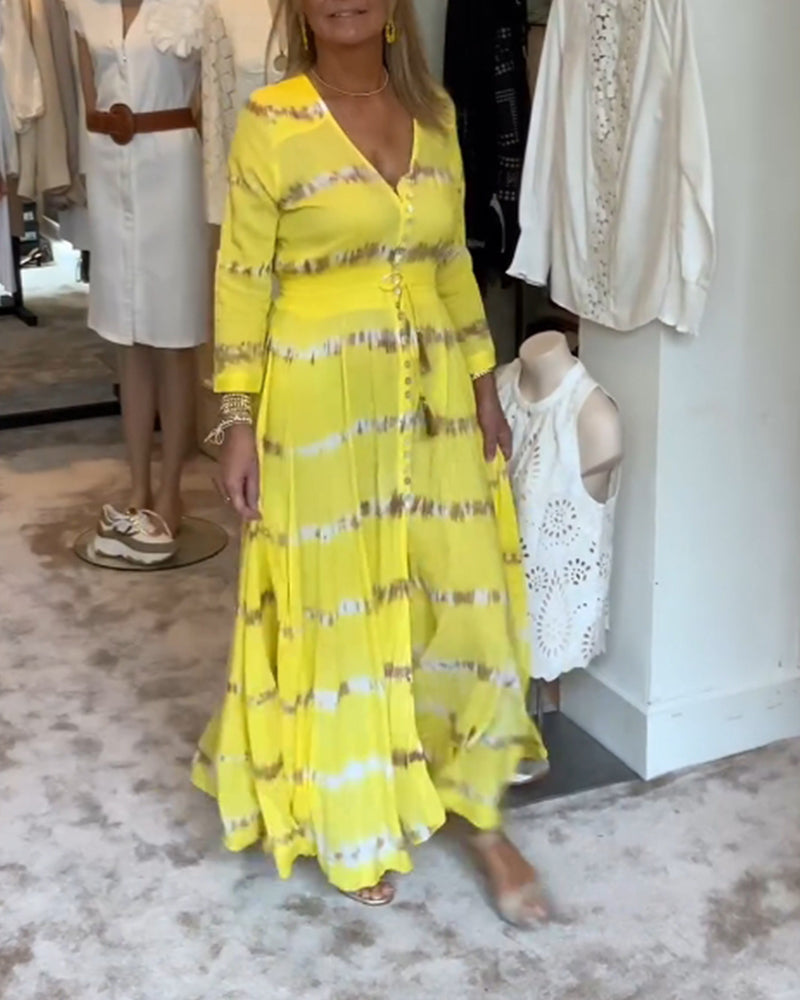 Elegantes Damen-Kommunikations-Maxikleid