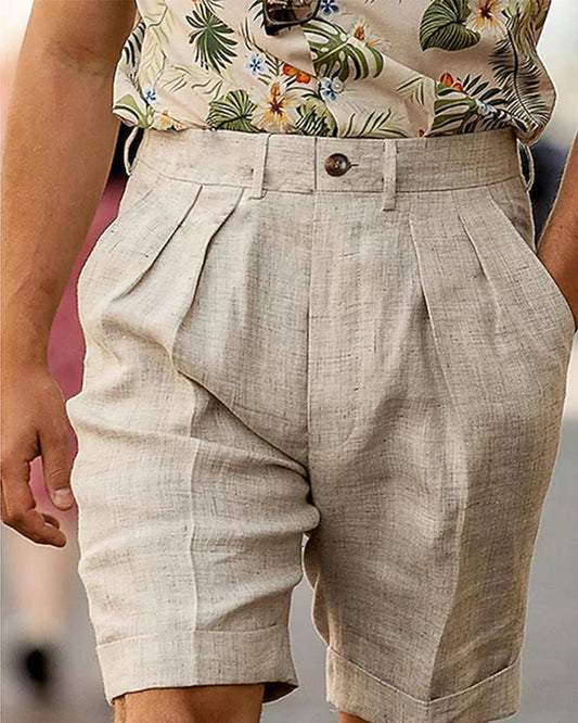 Einfärbige Baggy-Shorts