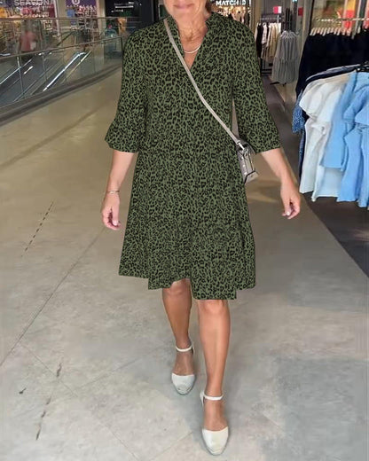 Leopardenmuster Kleid
