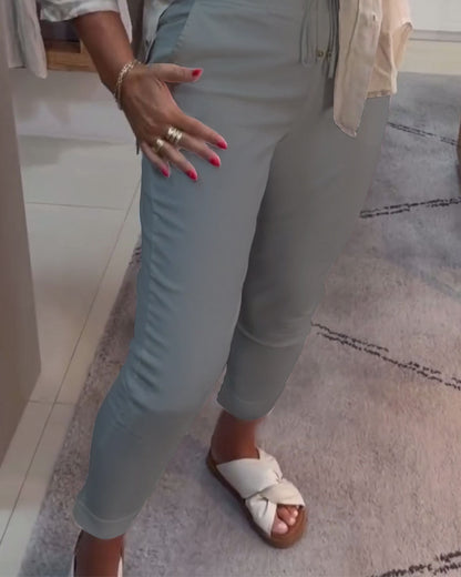 Schnürung Lässige Bleistift-Hose