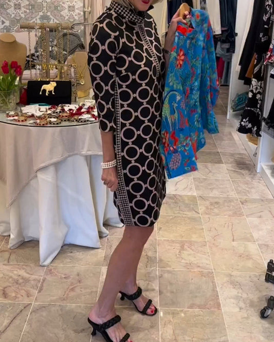 Damen Polka Dot Kleid