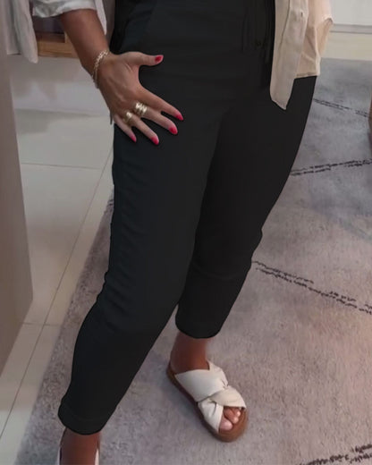 Schnürung Lässige Bleistift-Hose