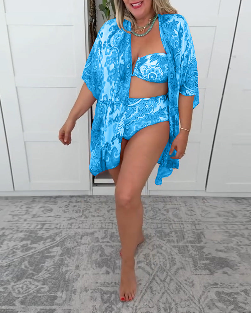 Dreiteiliges Urlaubs-Badeanzug