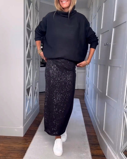 Einfarbiger einfacher Rock