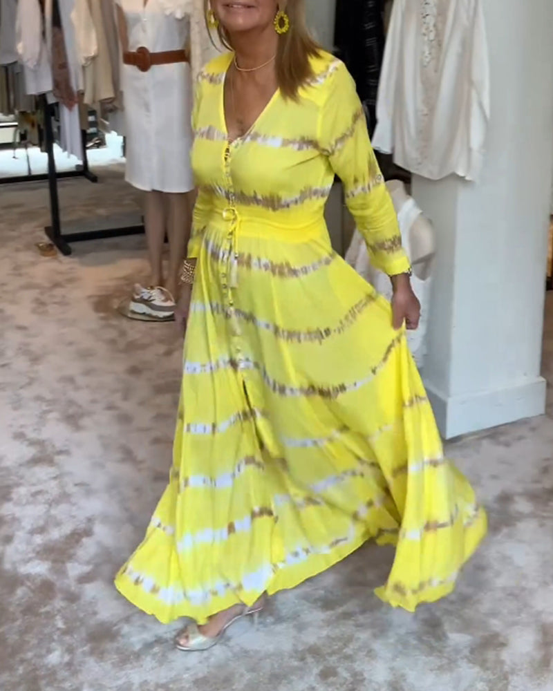 Elegantes Damen-Kommunikations-Maxikleid