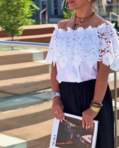 Spitzenmode-Design Bluse