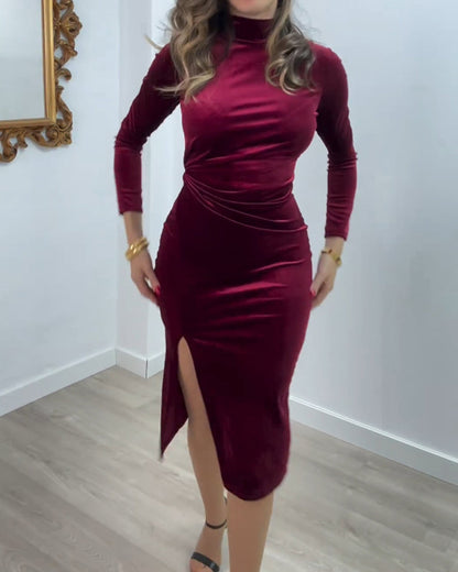 Abstraktes Muster Druck Freizeitkleid