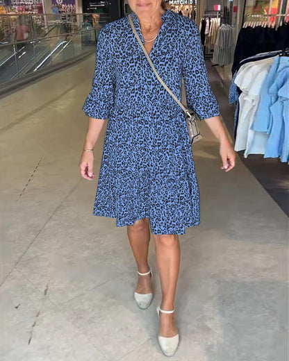 Leopardenmuster Kleid