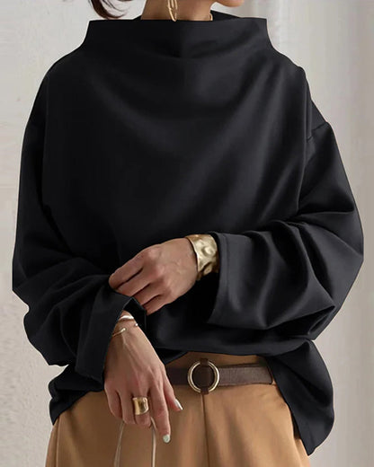 Lässige, lockere Bluse mit langen Ärmeln