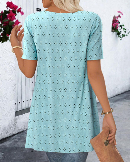 Falsche Zweiteilige Bedruckte Bluse