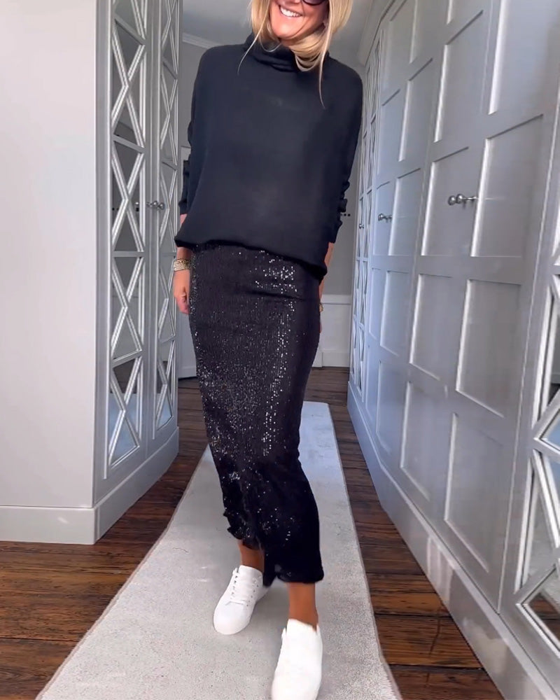 Einfarbiger einfacher Rock