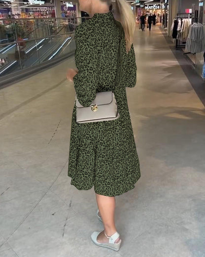 Leopardenmuster Kleid