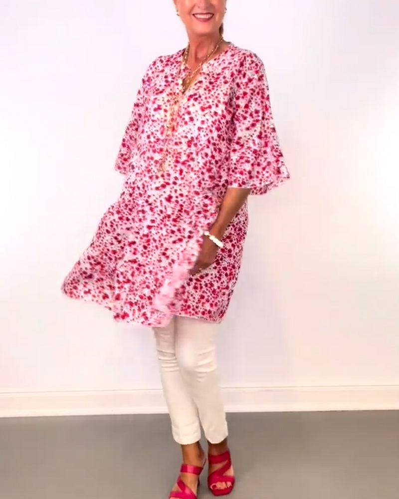 Luftiges Blumenkleid