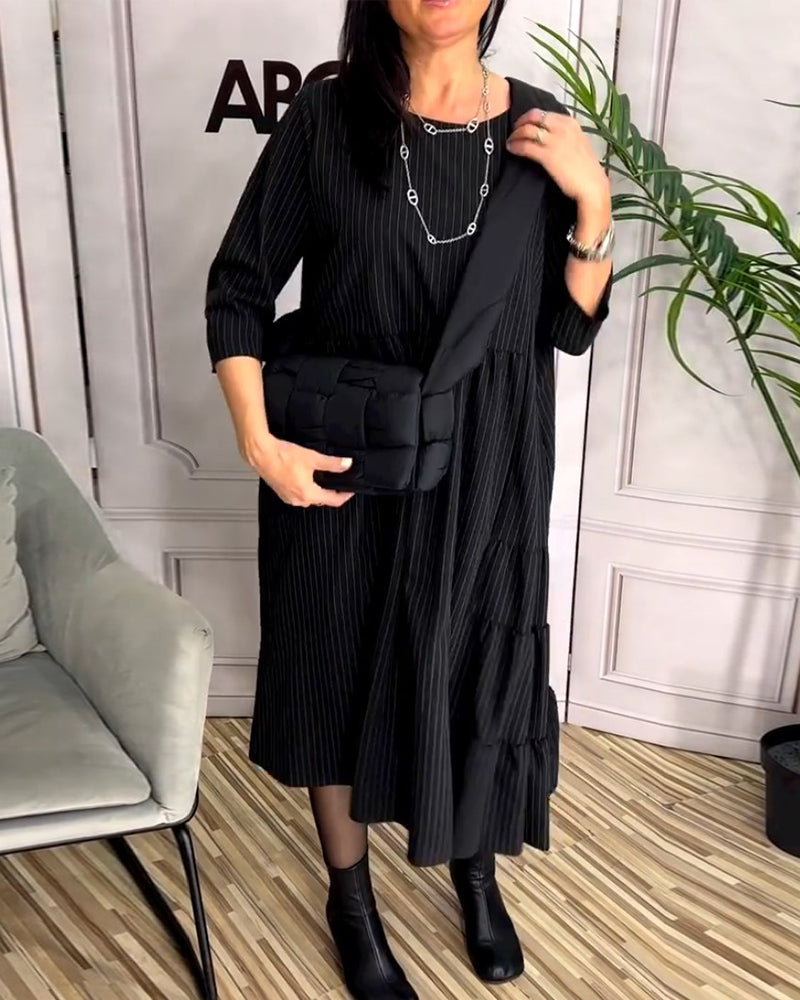 Einfaches Kleid mit Rundhalsausschnitt