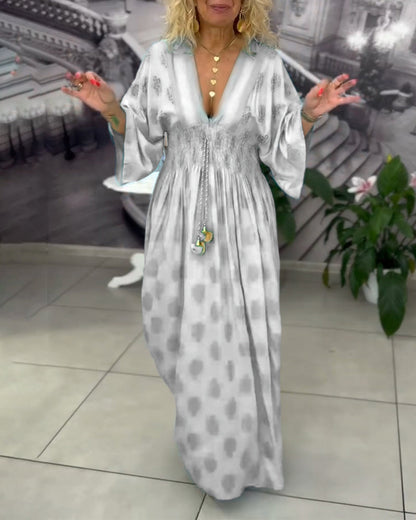 Luftiges Maxi-Kleid mit Holiday-Print