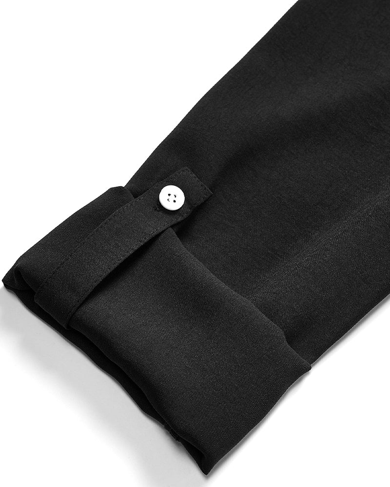 Gestreifter Pailletten-Knopf-Casual-Top