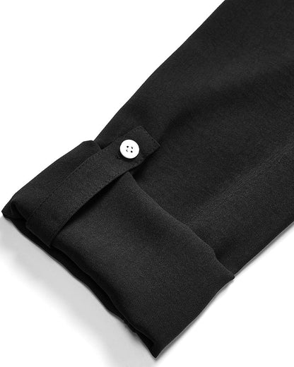 Gestreifter Pailletten-Knopf-Casual-Top