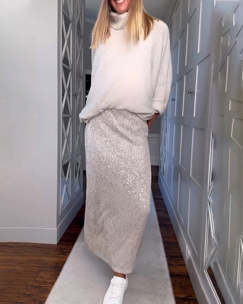 Einfarbiger einfacher Rock