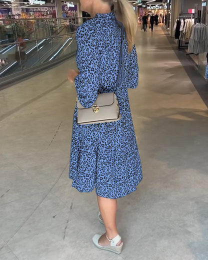 Leopardenmuster Kleid