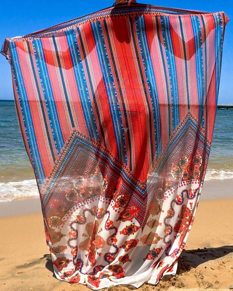 Sexy bedrucktes Badeanzug-Set