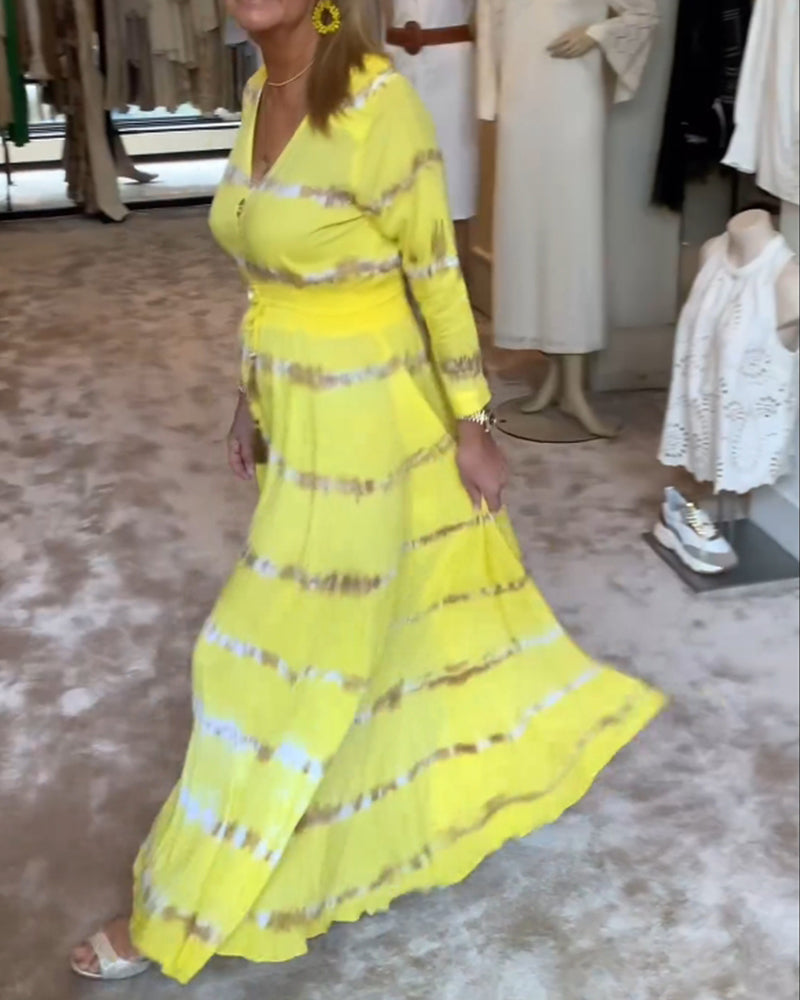 Elegantes Damen-Kommunikations-Maxikleid