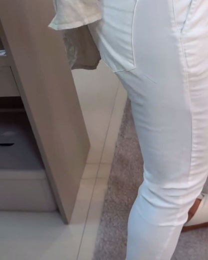 Schnürung Lässige Bleistift-Hose