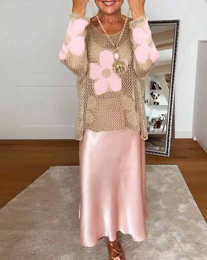 Eleganter einfarbiger Faltenrock