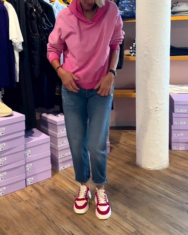 Gradientfarbiger lässiger Hoodie