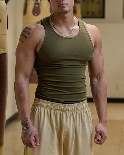 Herren ärmellose Weste in einfarbig