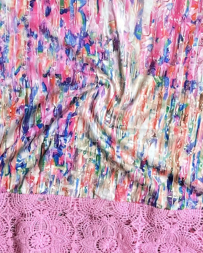 Bunte Bedruckte Mode Street Bluse