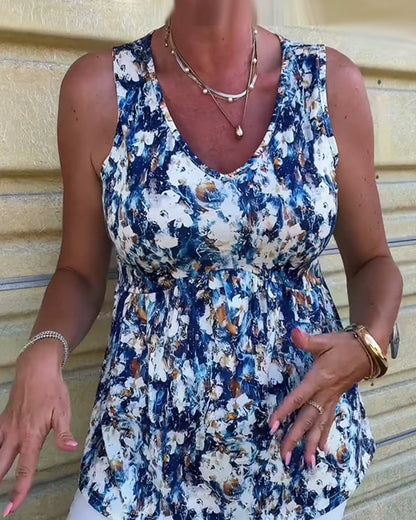 Sexy Bedrucktes Ärmelloses Tanktop