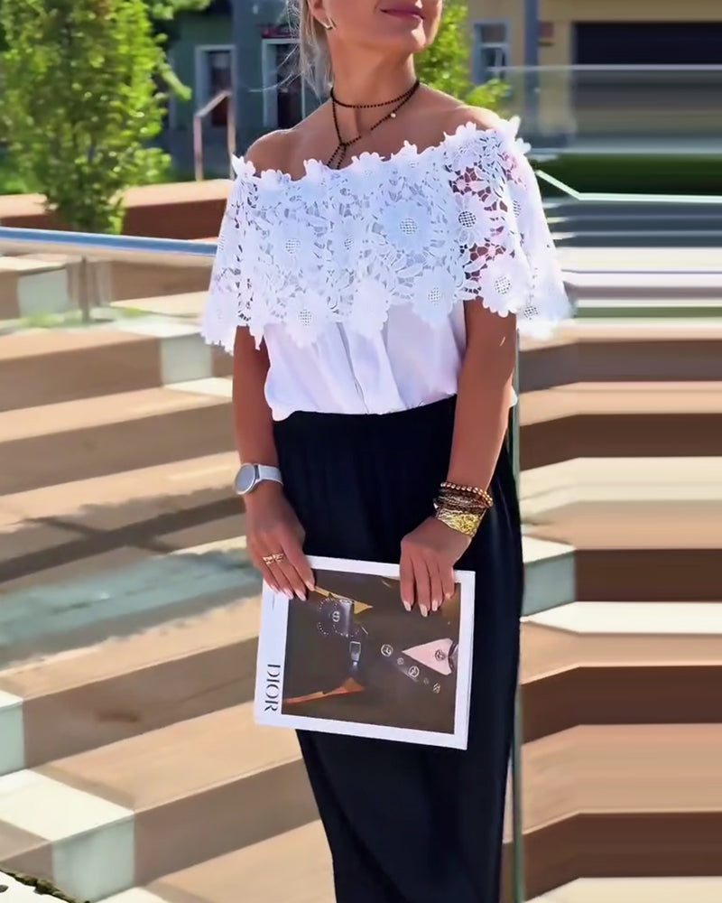 Spitzenmode-Design Bluse