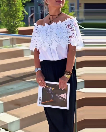 Spitzenmode-Design Bluse