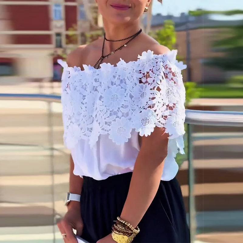 Spitzenmode-Design Bluse