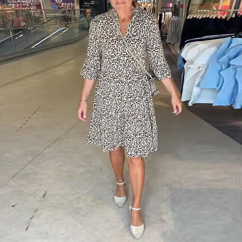 Leopardenmuster Kleid