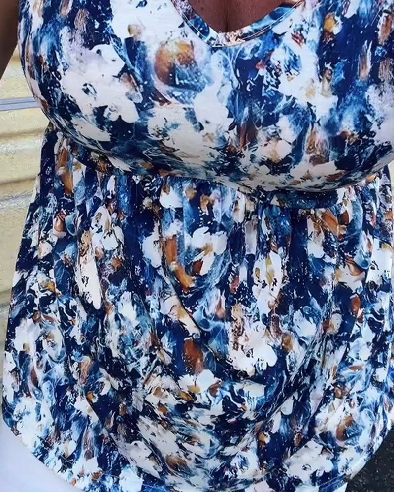 Sexy Bedrucktes Ärmelloses Tanktop