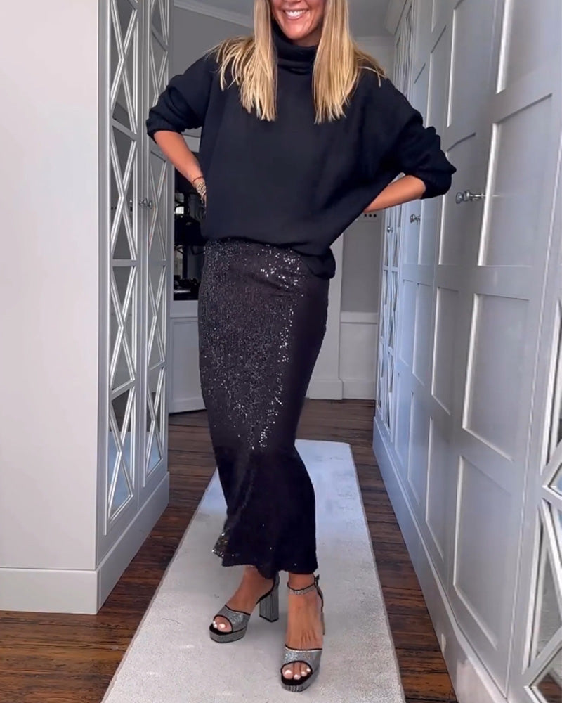 Einfarbiger einfacher Rock