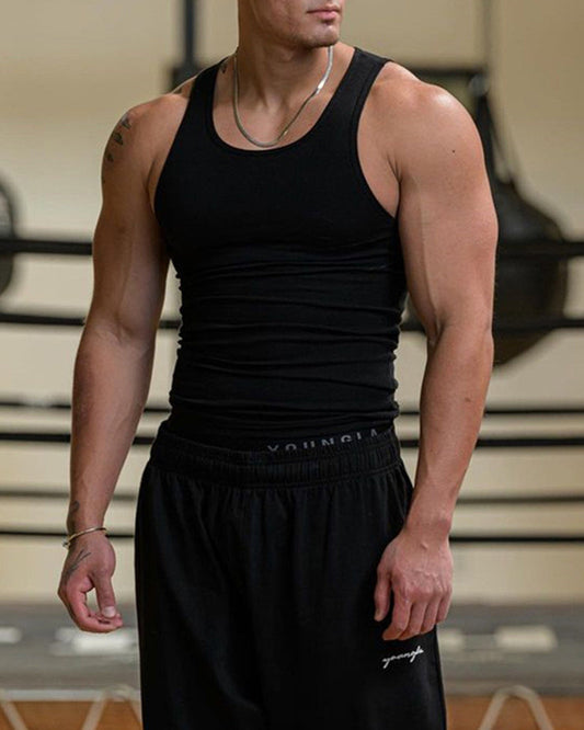 Herren ärmellose Weste in einfarbig