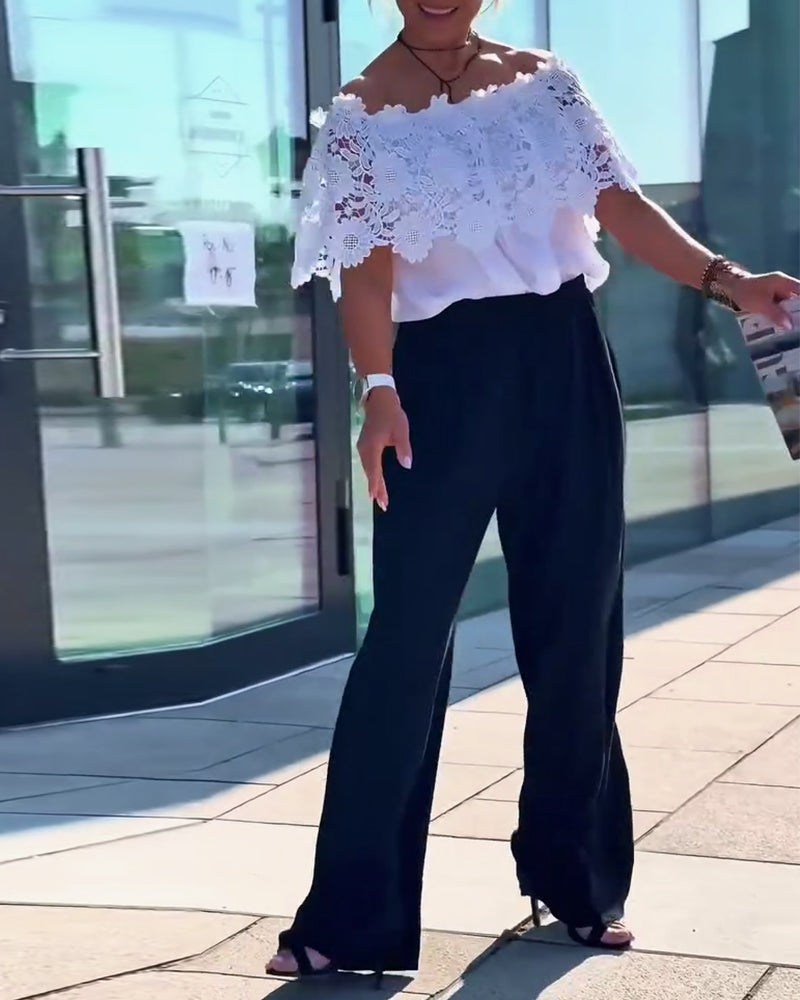 Spitzenmode-Design Bluse